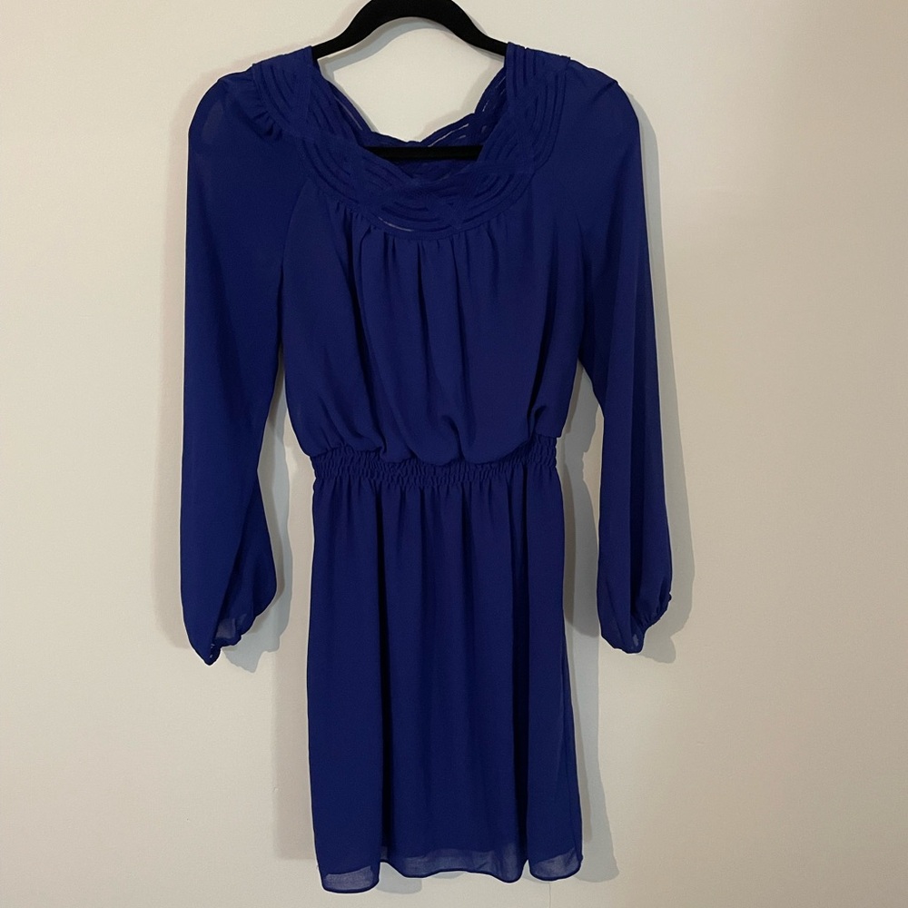Elegant Blue Women's Dress